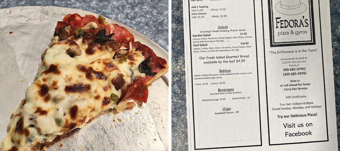Fedora's Pizza & Gyros Menu image 1